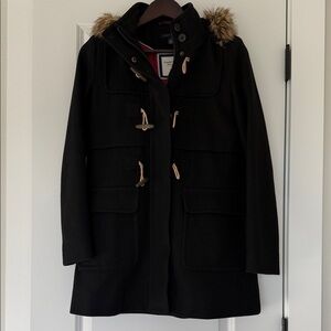 Tommy Hilfiger Women’s Black Wool Coat Size 2